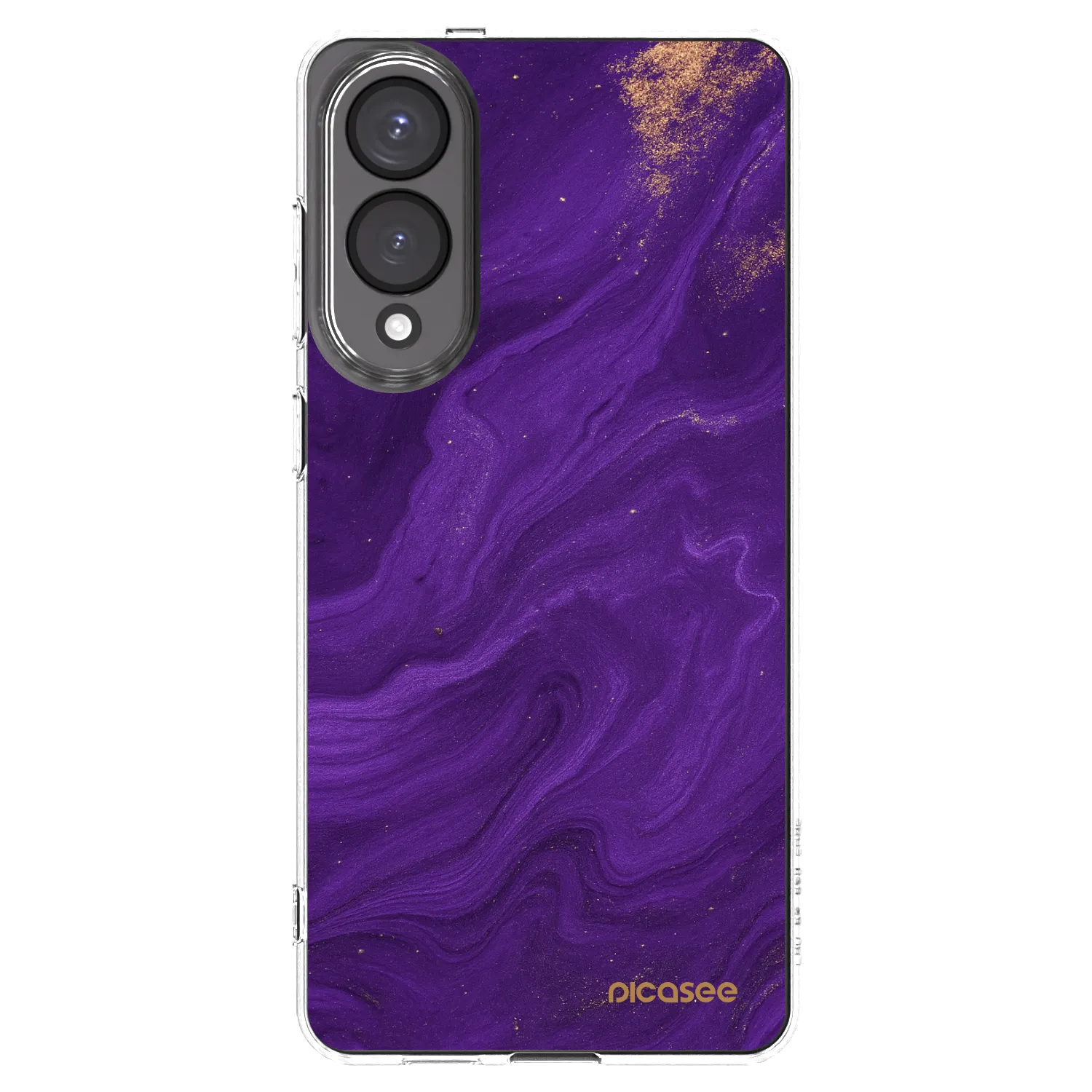 Picasee Samsung Galaxy S25 Edge 5G Hülle - Transparentes Silikon - Purple