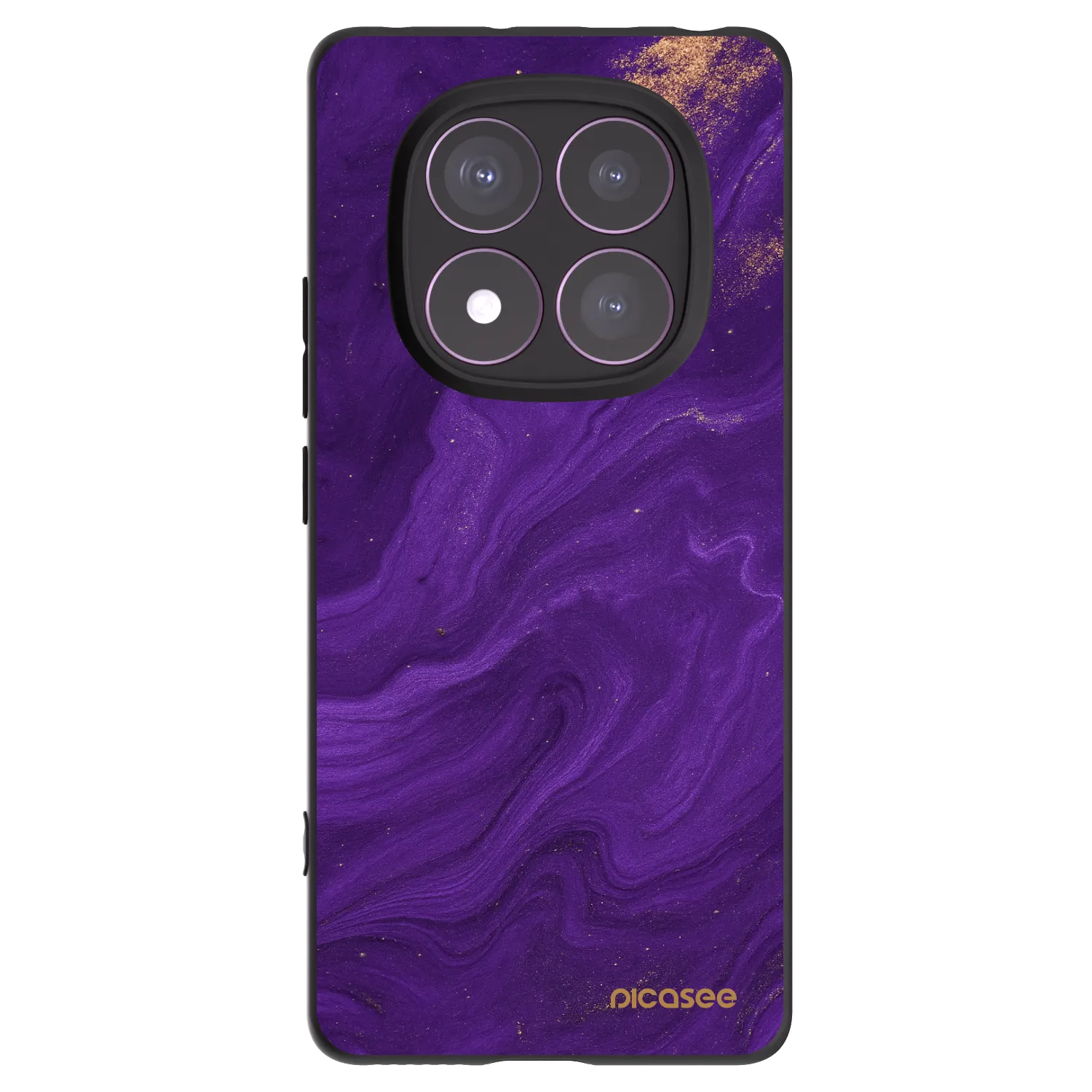 Picasee Xiaomi Redmi Note 14 Pro 4G Hülle - Schwarzes Silikon - Purple