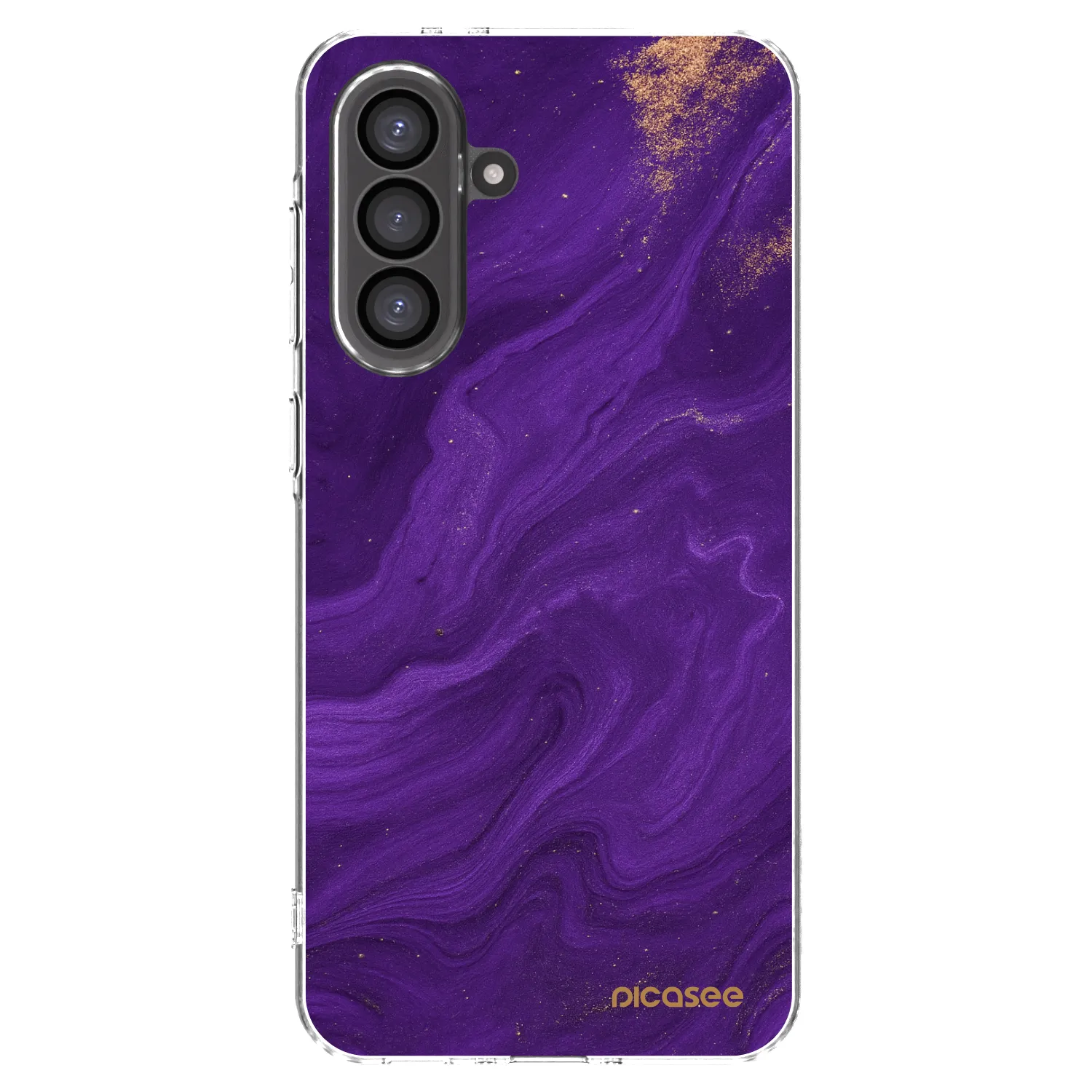 Picasee Samsung Galaxy A36 5G Hülle - Transparentes Silikon - Purple