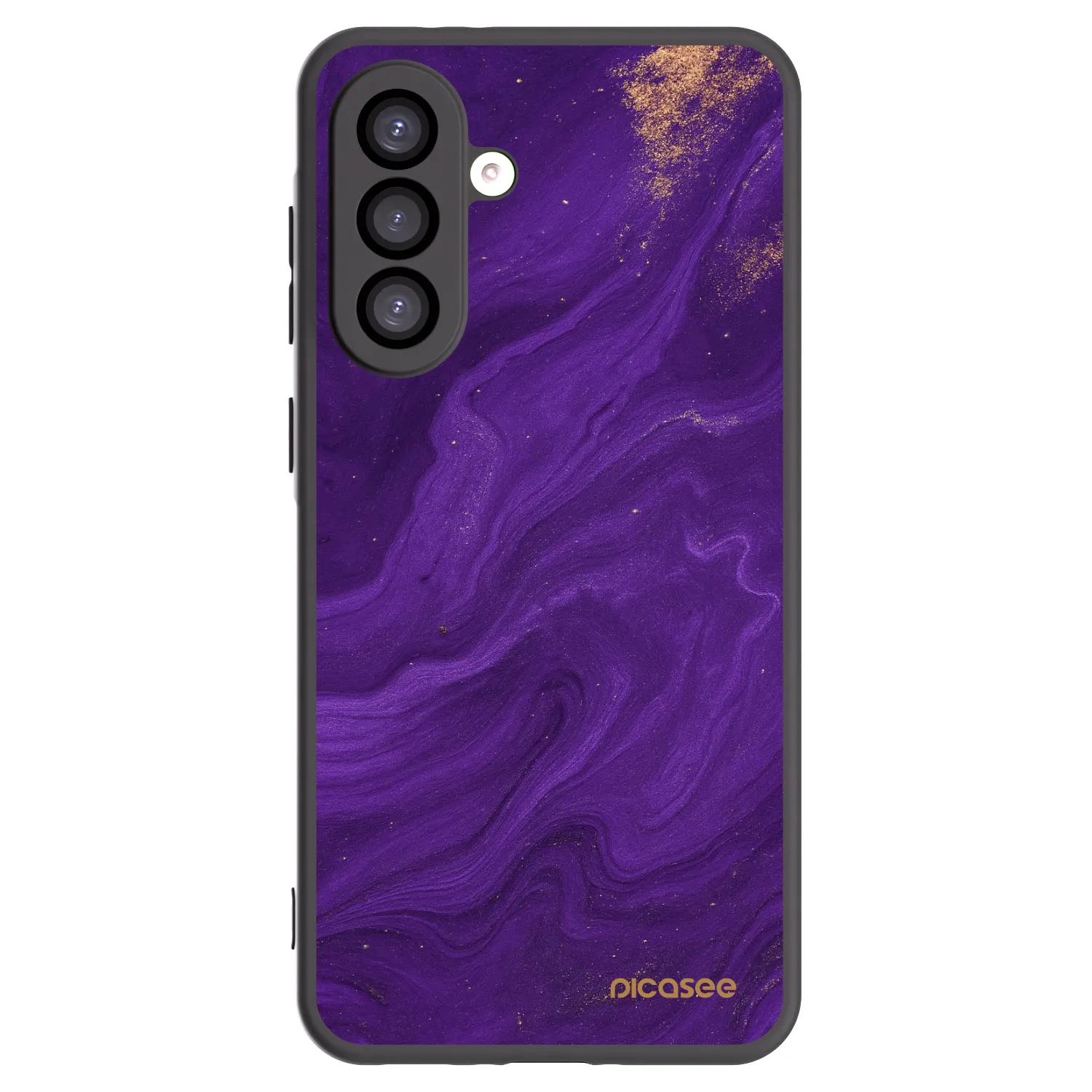 Picasee Samsung Galaxy A26 5G A266B Hülle - Schwarzes Silikon - Purple