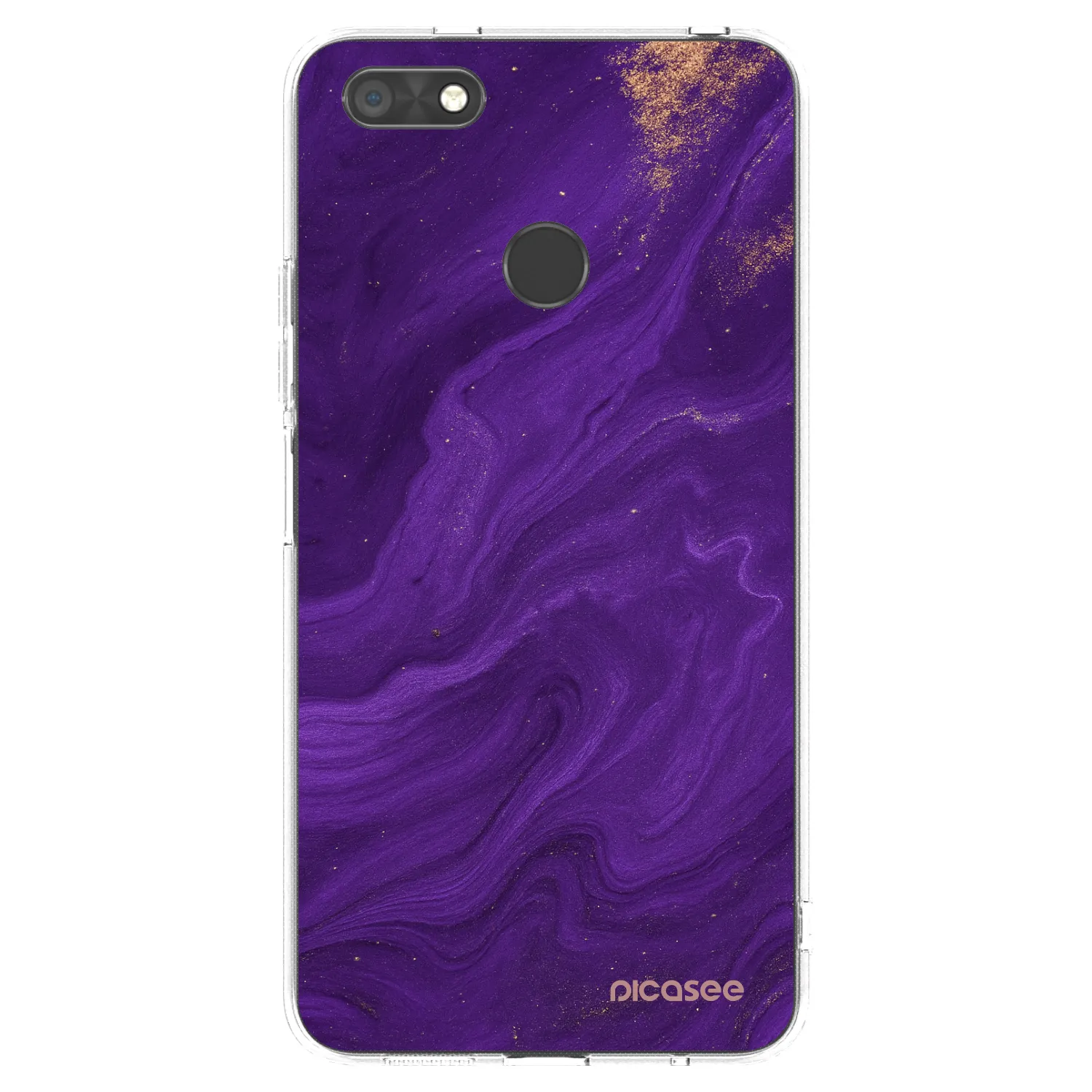 Picasee Huawei P9 Lite Mini Hülle - Transparentes Silikon - Purple