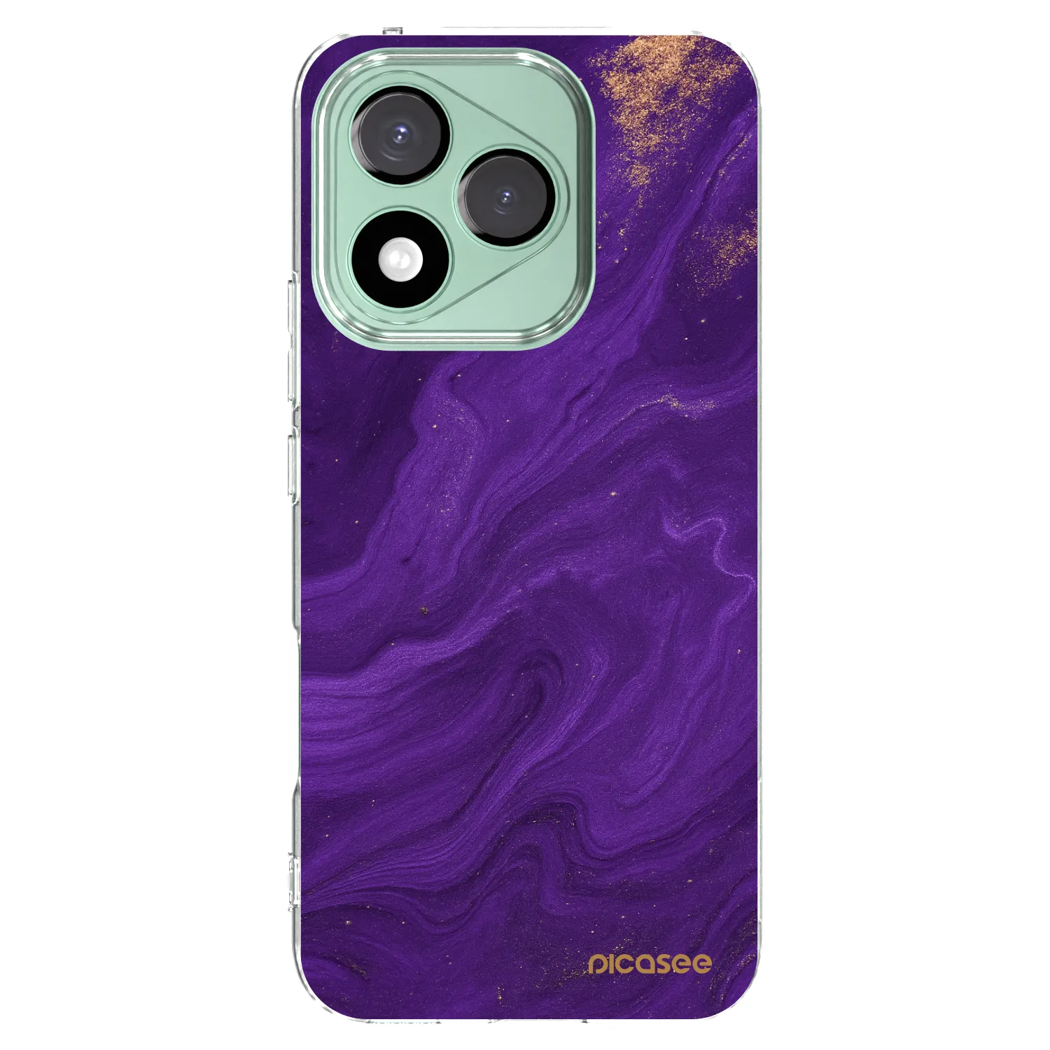 Picasee Honor 400 Lite 5G Hülle - Transparentes Silikon - Purple