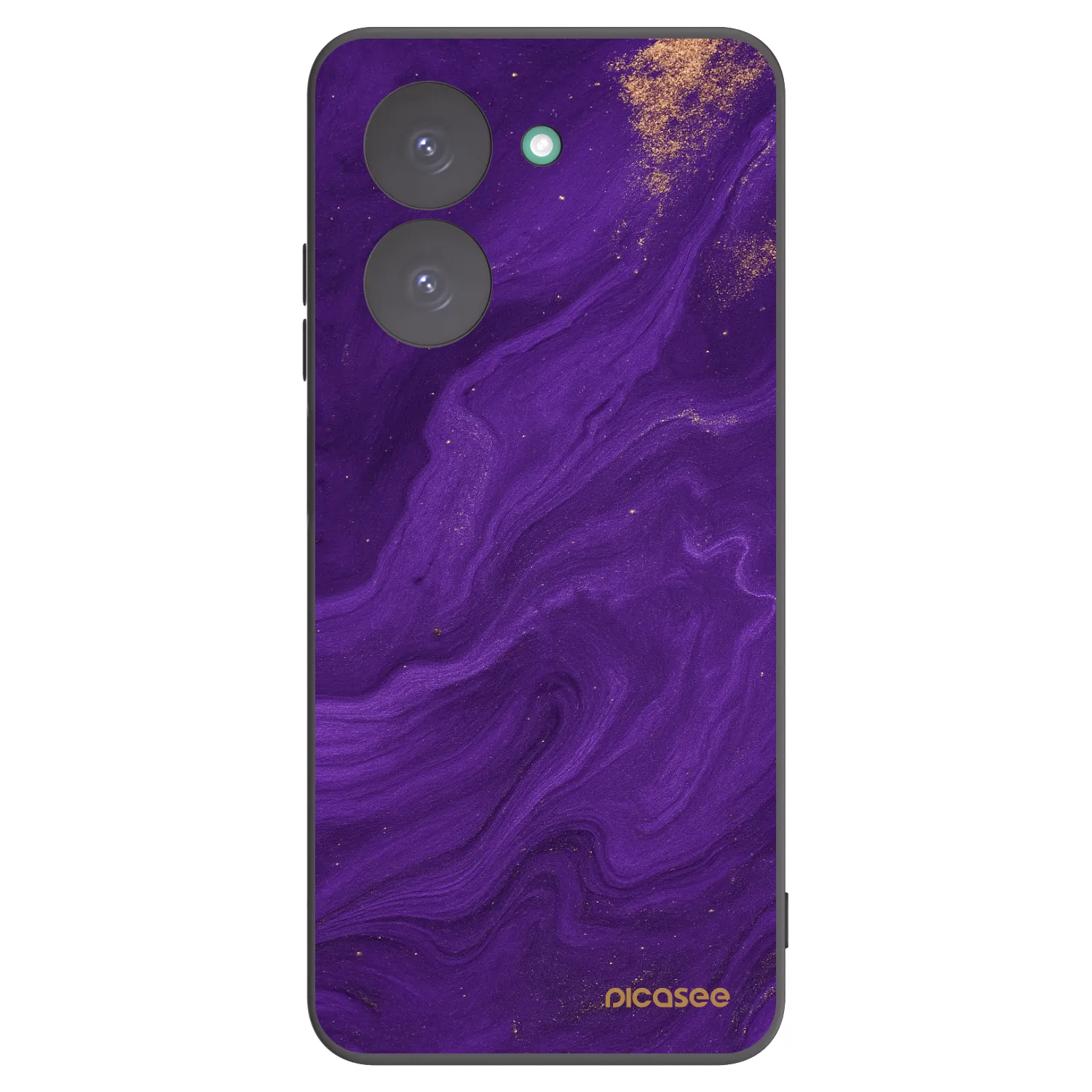 Picasee Xiaomi Redmi A5 Hülle - Schwarzes Silikon - Purple