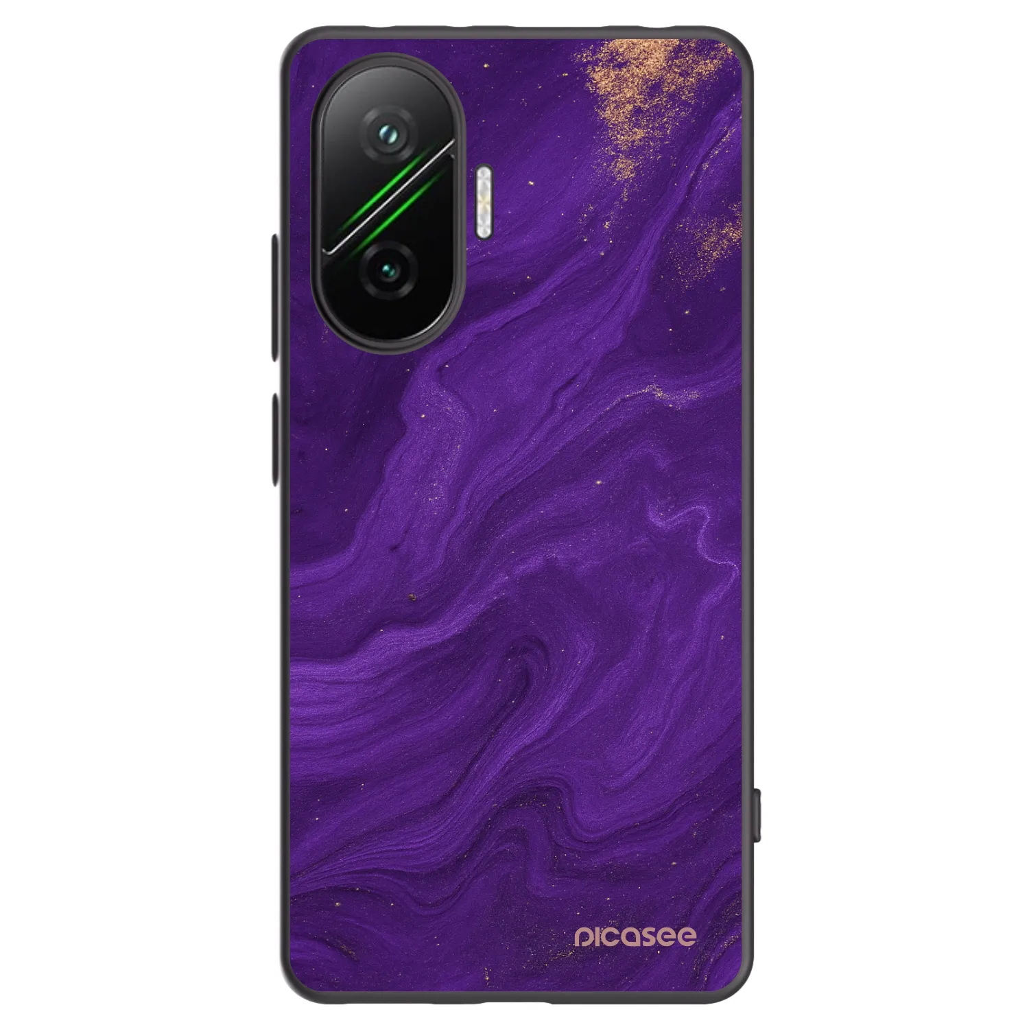 Picasee Xiaomi Poco F7 Pro 5G Hülle - Schwarzes Silikon - Purple