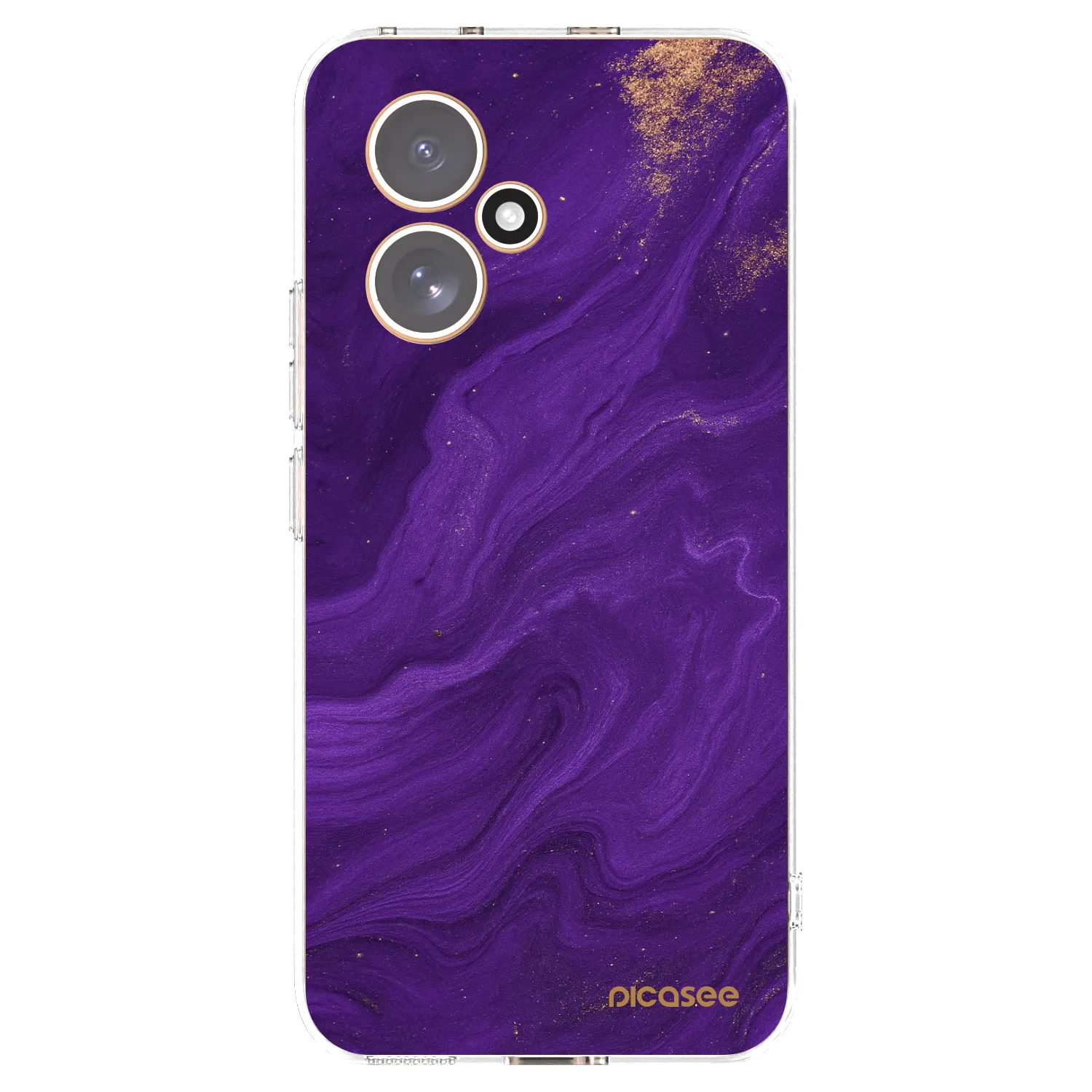 Picasee Honor 400 5G Hülle - Transparentes Silikon - Purple
