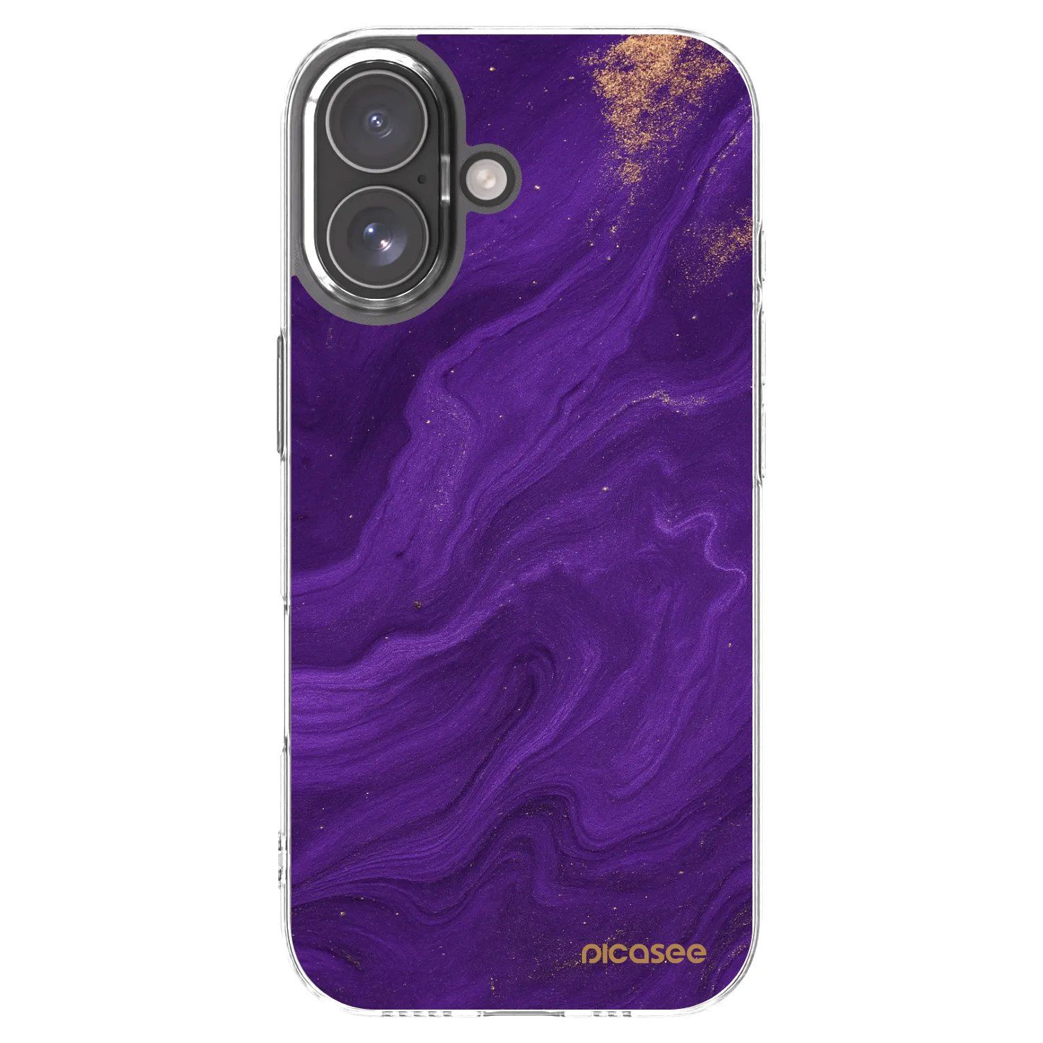 Picasee Apple iPhone 17 Hülle - Transparentes Silikon - Purple