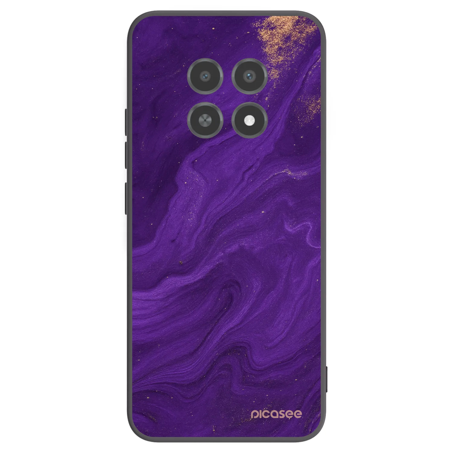 Picasee Realme 12X Hülle - Schwarzes Silikon - Purple