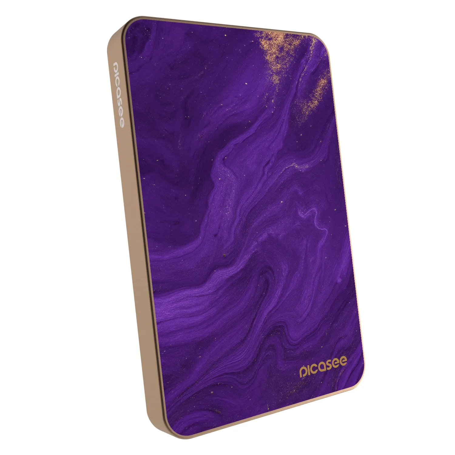 Picasee Powerbank mit MagSafe 5 000 mAh Golden - Purple