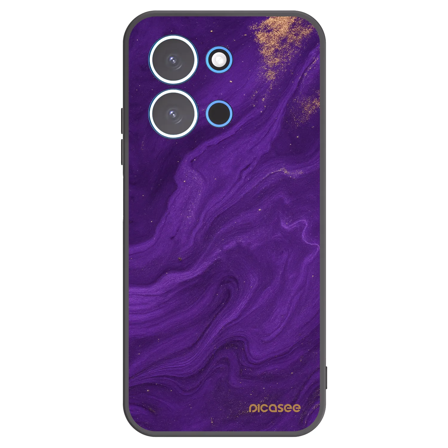 Picasee Xiaomi Redmi 15C 4G Hülle - Schwarzes Silikon - Purple