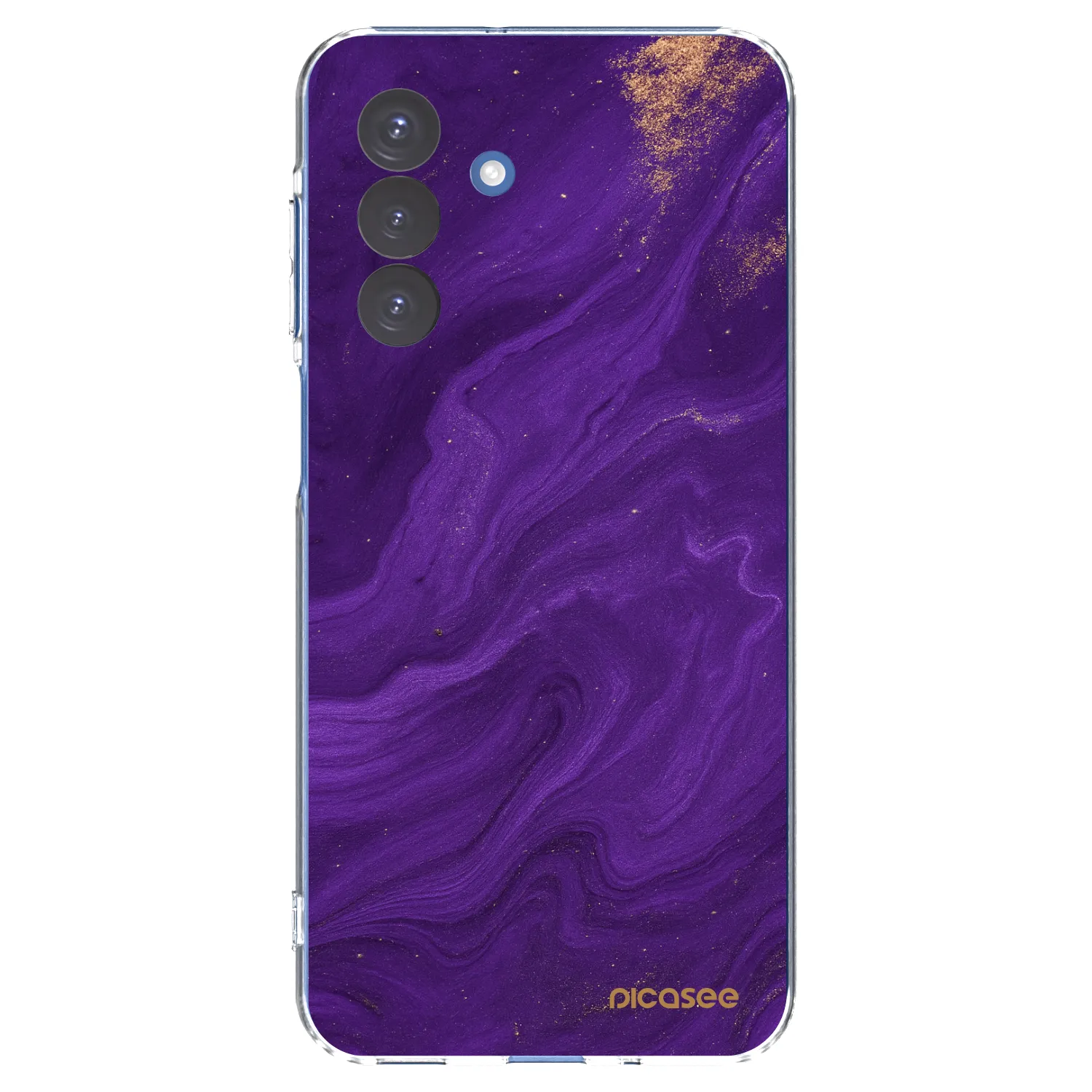 Picasee Samsung Galaxy A17 5G Hülle - Transparentes Silikon - Purple