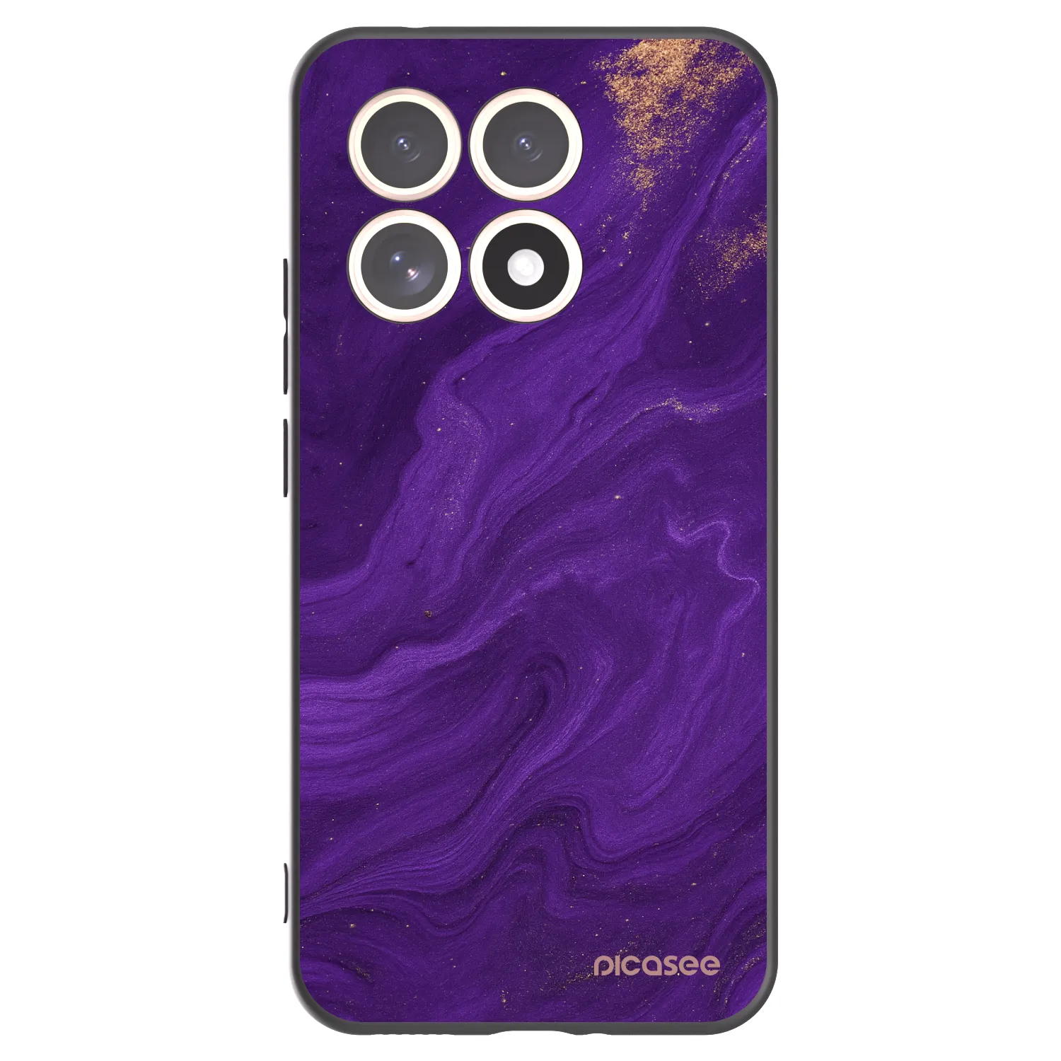 Picasee Xiaomi 15T Hülle - Schwarzes Silikon - Purple