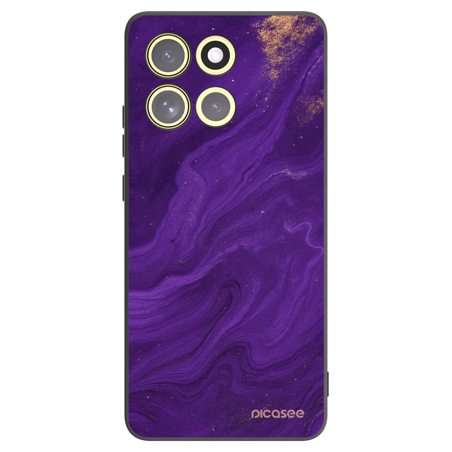 Picasee Motorola Moto G86 Power 5G Hülle - Schwarzes Silikon - Purple