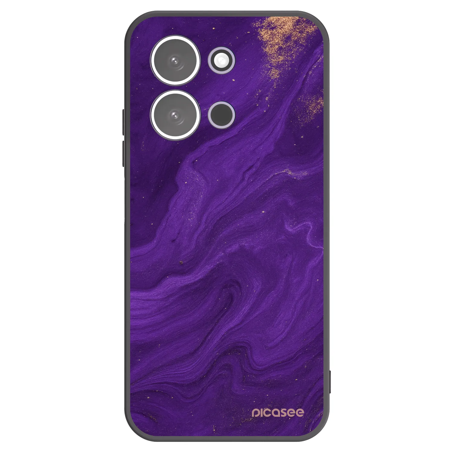 Picasee Xiaomi Redmi 15C 5G Hülle - Schwarzes Silikon - Purple