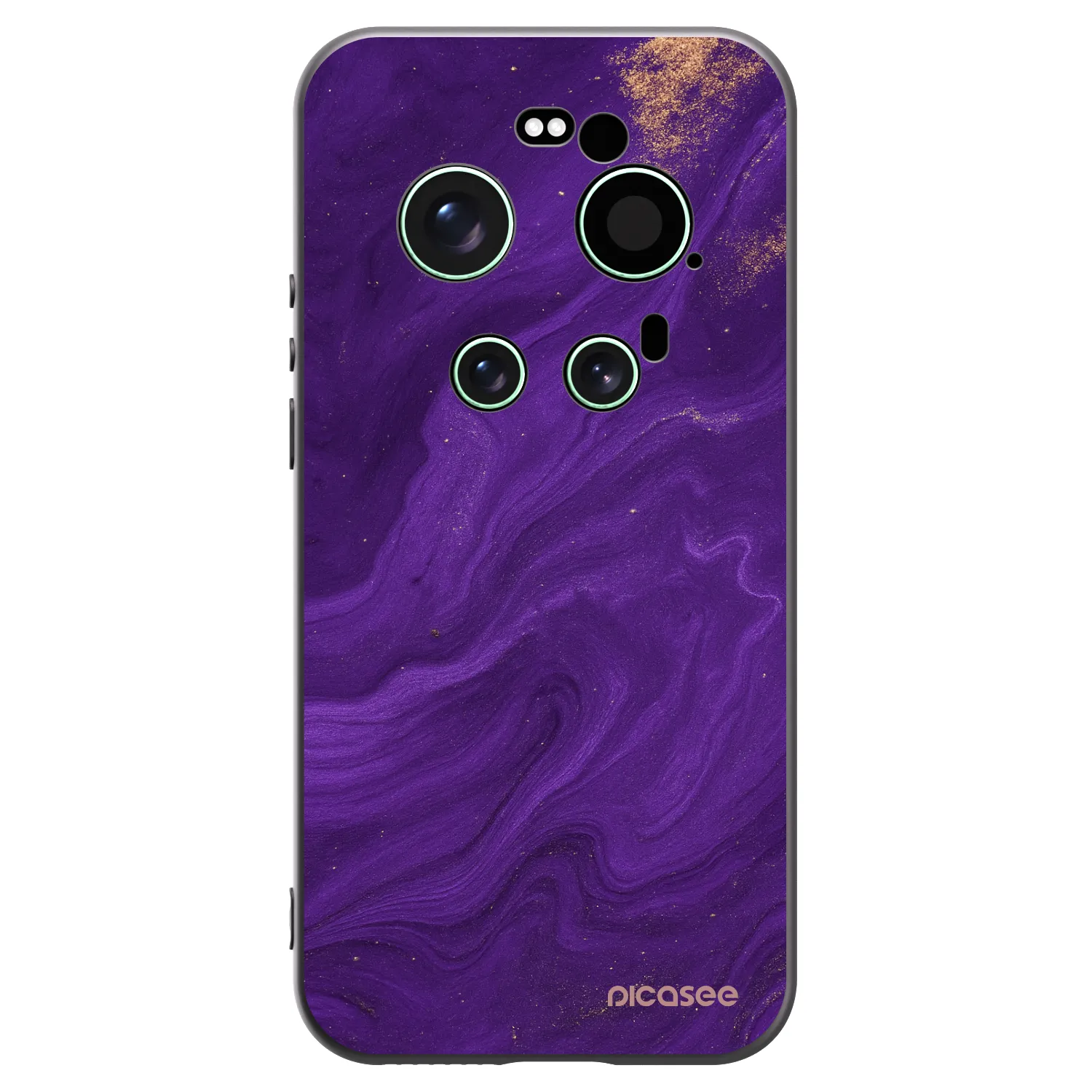 Picasee Xiaomi 17 Ultra Hülle - Schwarzes Silikon - Purple