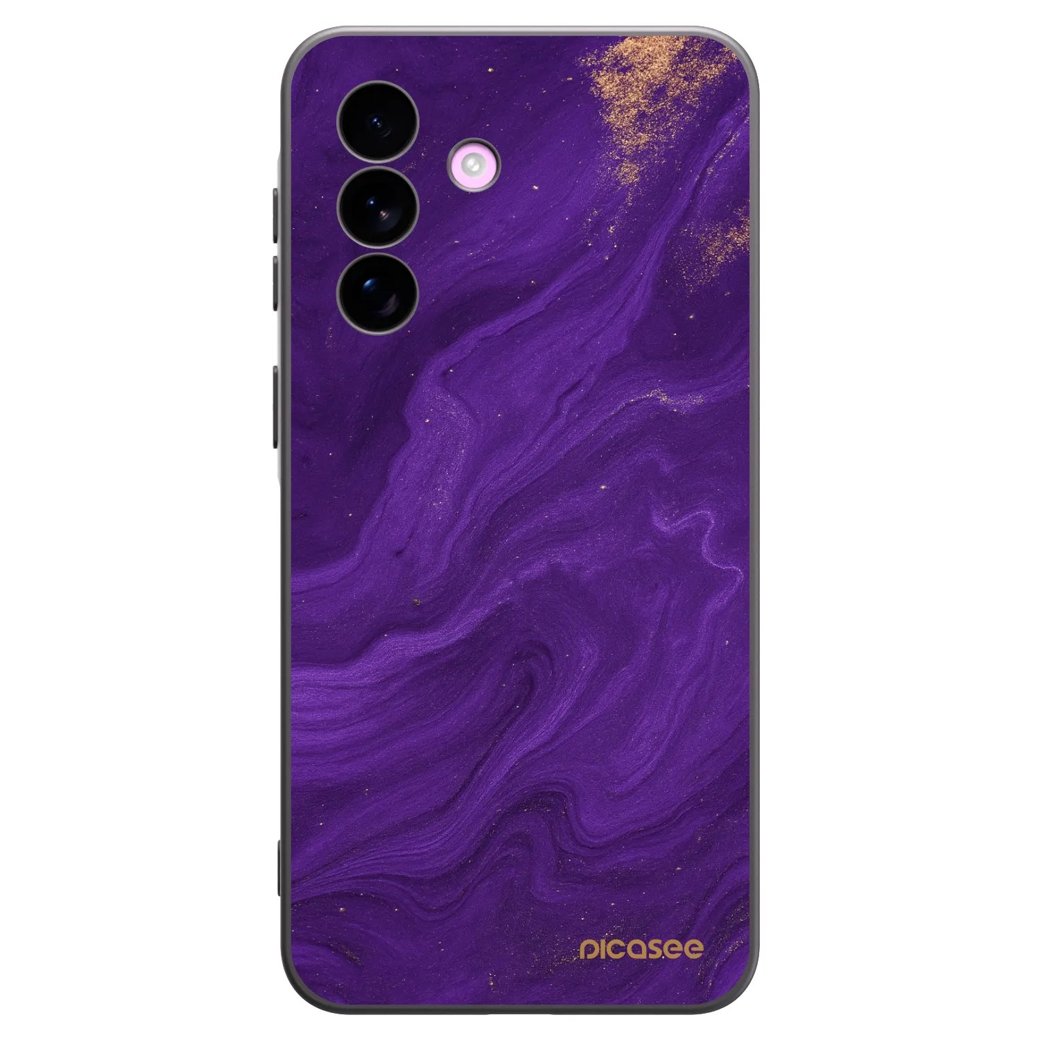 Picasee Samsung Galaxy A57 5G Hülle - Schwarzes Silikon - Purple