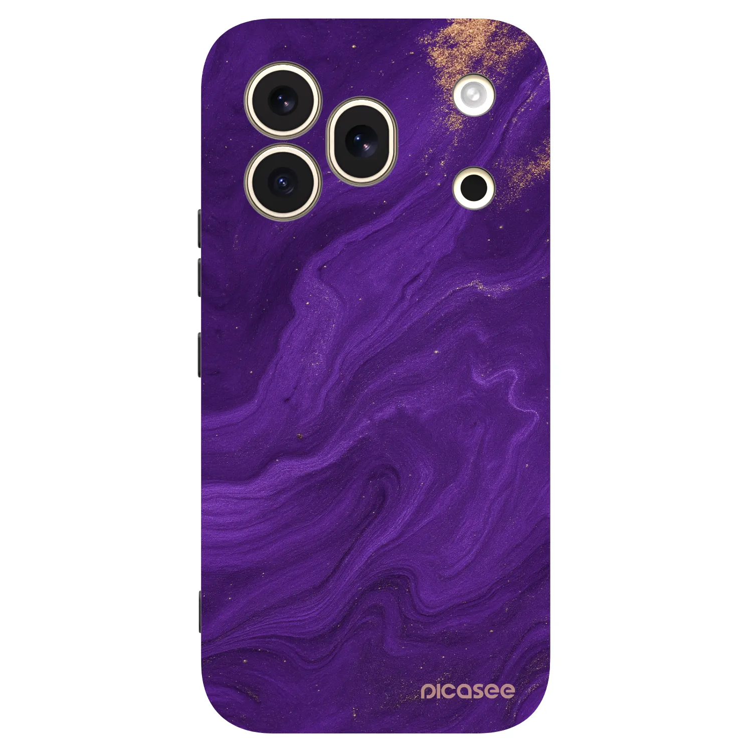 Picasee Honor 600 Pro Hülle - Schwarzes Silikon - Purple