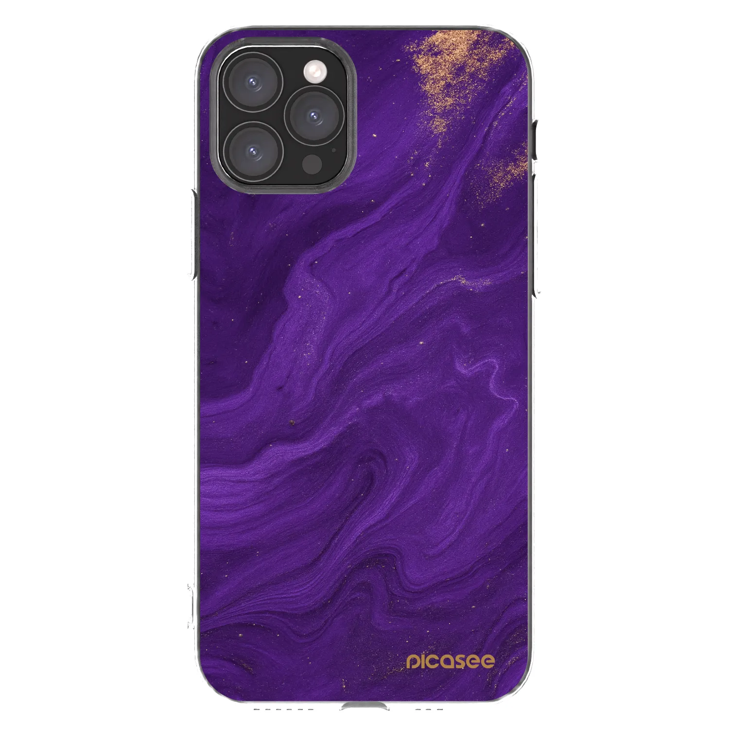 Picasee Apple iPhone 11 Pro Hülle - Transparentes Silikon - Purple