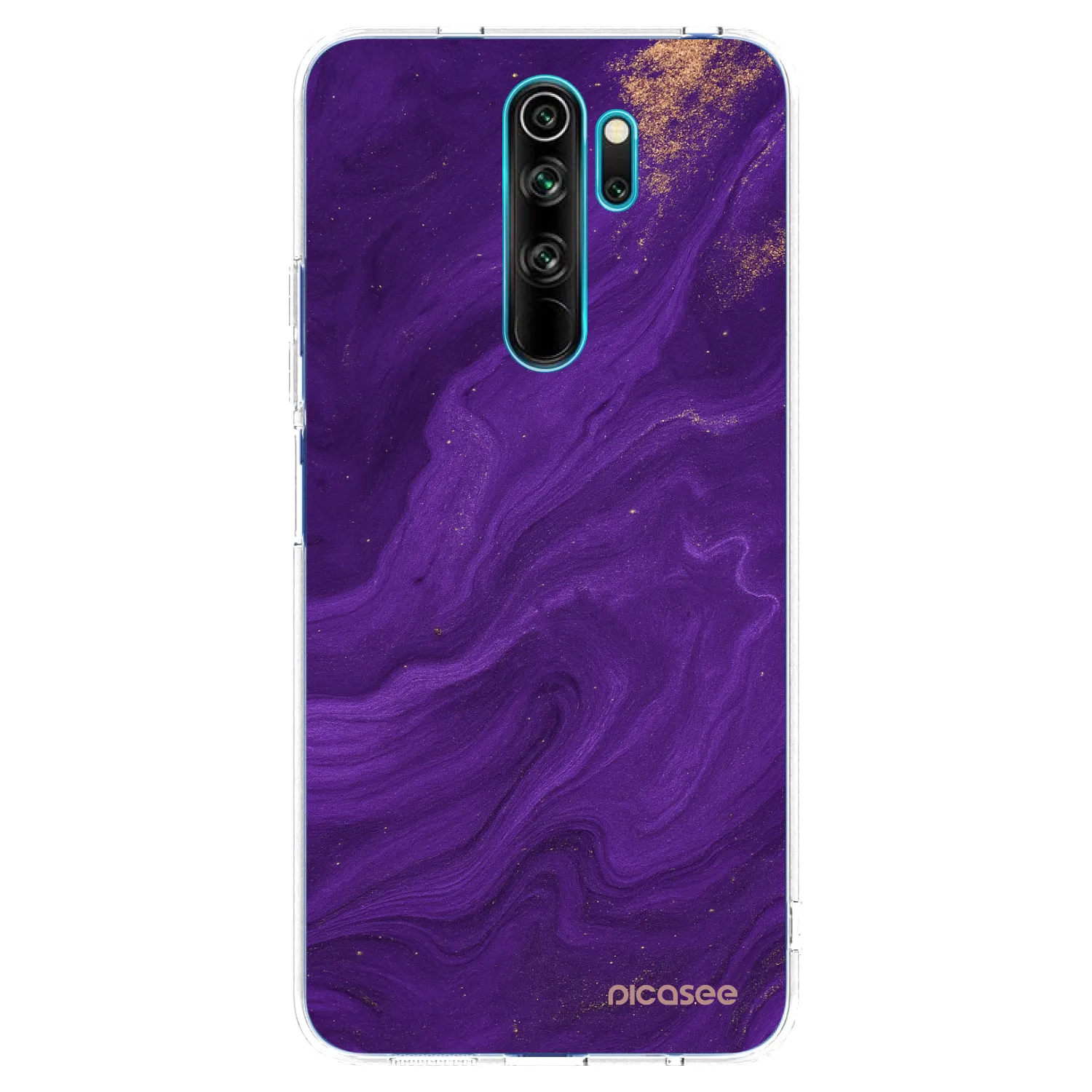 Picasee Xiaomi Redmi Note 8 Pro Hülle - Transparentes Silikon - Purple