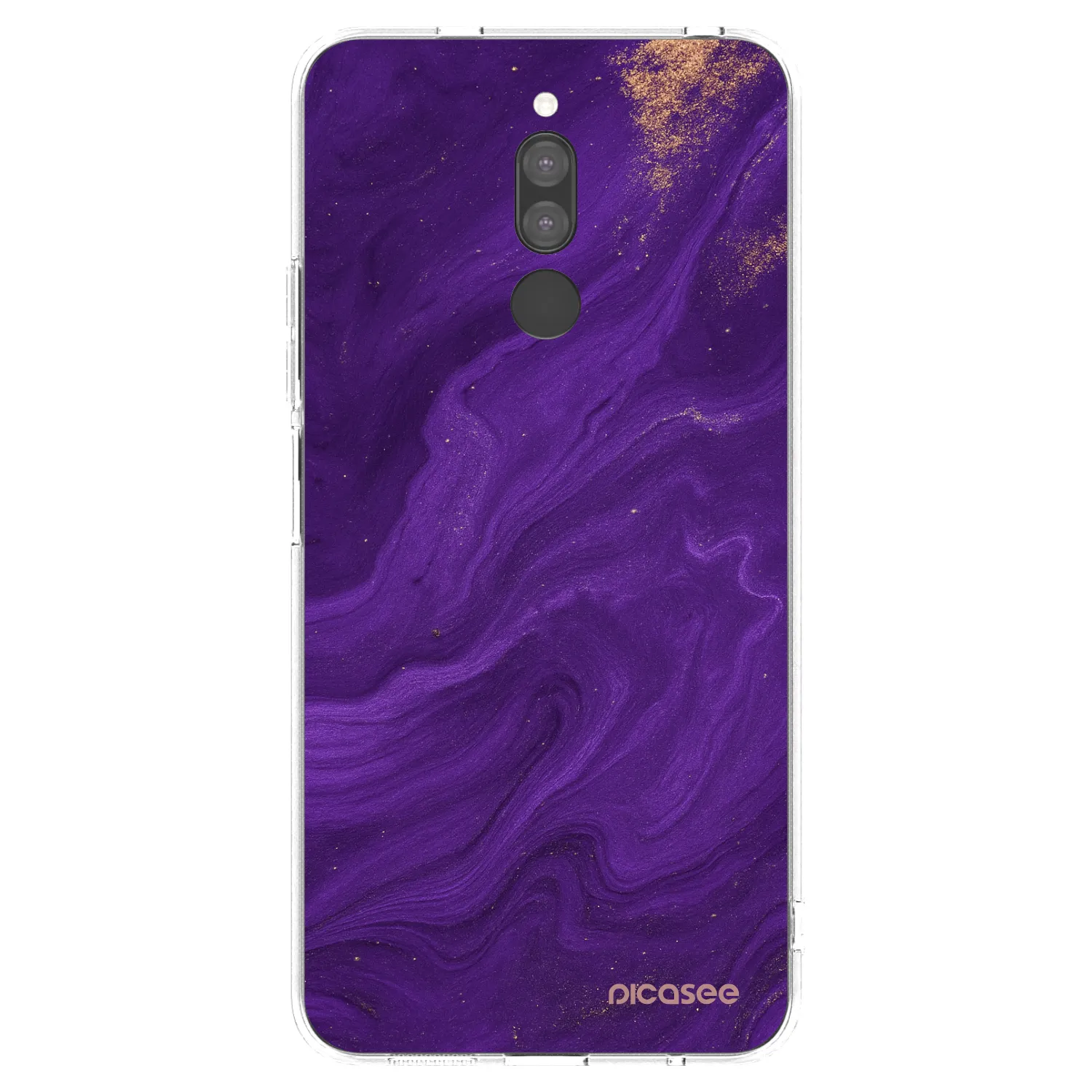 Picasee Xiaomi Redmi 8 Hülle - Transparentes Silikon - Purple