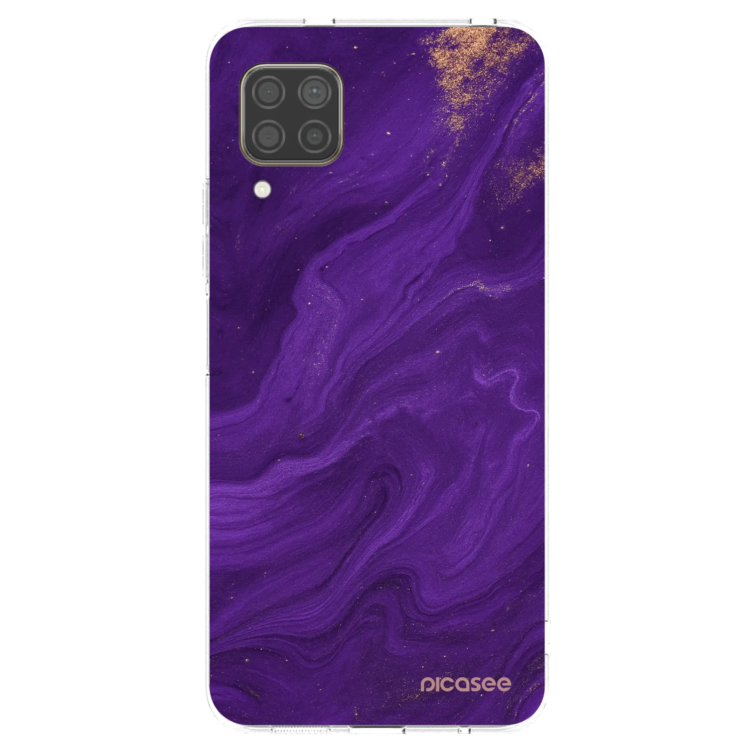 Picasee Huawei P40 Lite Hülle - Transparentes Silikon - Purple