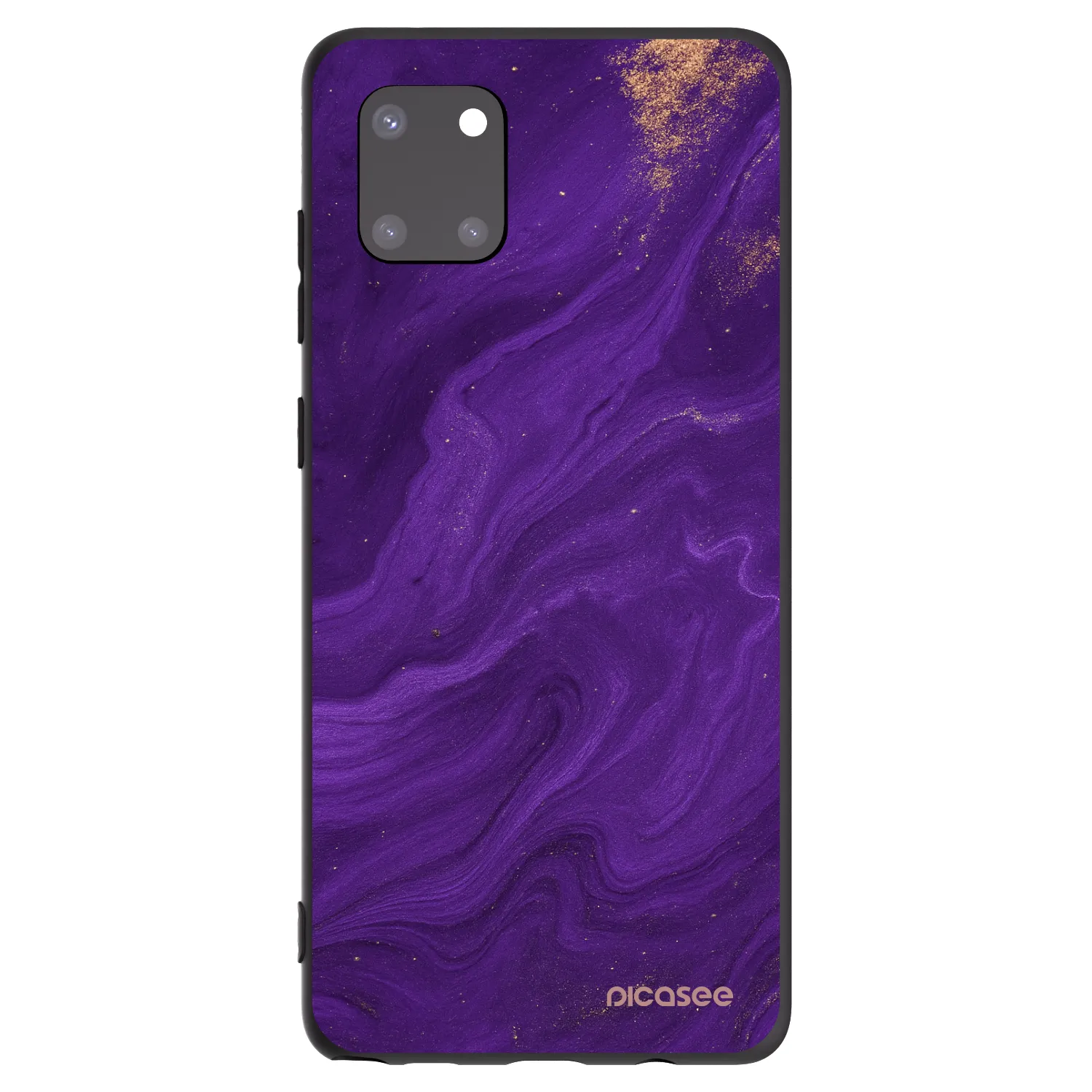 Picasee Samsung Galaxy Note 10 Lite N770F Hülle - Schwarzes Silikon - Purple