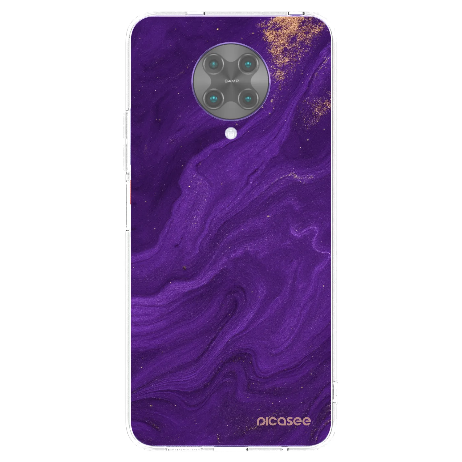 Picasee Xiaomi Poco F2 Pro Hülle - Transparentes Silikon - Purple