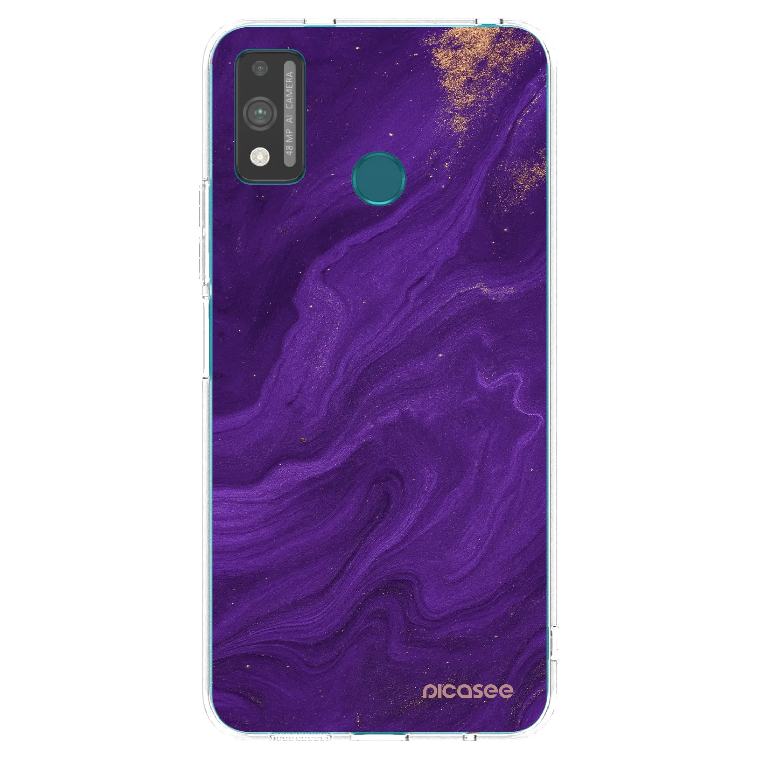 Picasee Honor 9X Lite Hülle - Transparentes Silikon - Purple