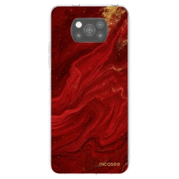 Picasee Xiaomi Poco X3 Pro Hülle - Schwarzes Silikon - Red