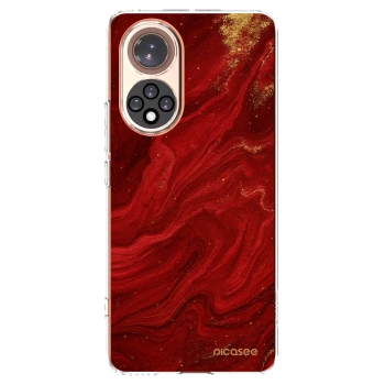 Picasee Honor 50 5G Hülle - Transparentes Silikon - Red