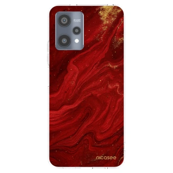Picasee Realme 9 Pro 5G Hülle - Transparentes Silikon - Red