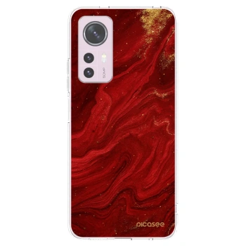 Picasee Xiaomi 12 Hülle - Transparentes Silikon - Red