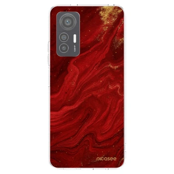 Picasee Xiaomi 12 Lite Hülle - Transparentes Silikon - Red