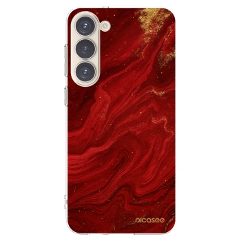 Picasee Samsung Galaxy S23+ 5G Hülle - Transparentes Silikon - Red
