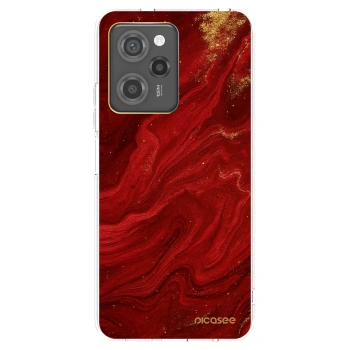 Picasee Xiaomi Poco X5 Pro Hülle - Transparentes Silikon - Red