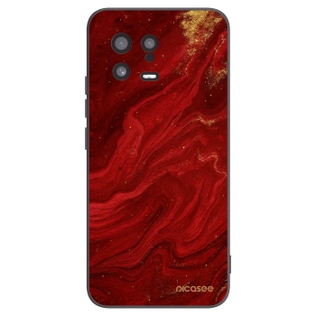 Picasee Xiaomi 13 Hülle - Schwarzes Silikon - Red