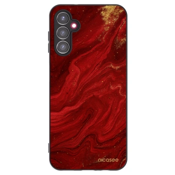 Picasee Samsung Galaxy A14 5G A146P Hülle - Schwarzes Silikon - Red