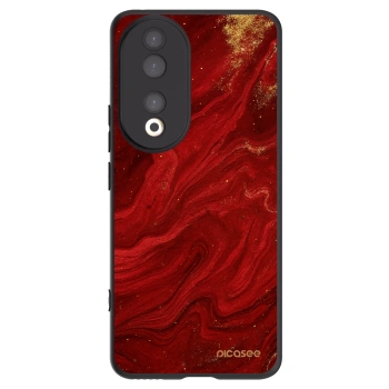 Picasee Honor 90 5G Hülle - Schwarzes Silikon - Red