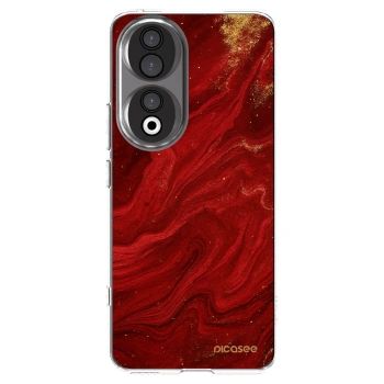 Picasee Honor 90 5G Hülle - Transparentes Silikon - Red
