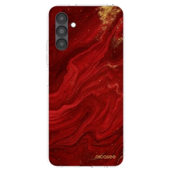 Picasee Samsung Galaxy A04s A047F Hülle - Transparentes Silikon - Red