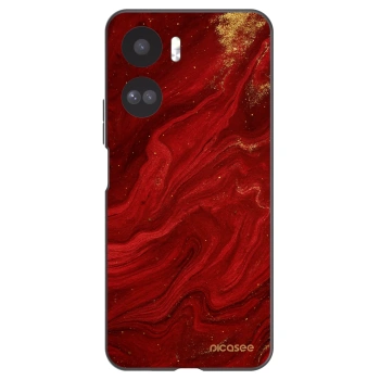 Picasee Honor 90 Lite 5G Hülle - Schwarzes Silikon - Red