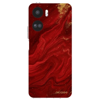 Picasee Honor 90 Lite 5G Hülle - Transparentes Silikon - Red