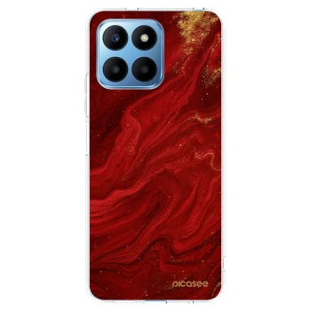 Picasee Honor 70 Lite Hülle - Transparentes Silikon - Red