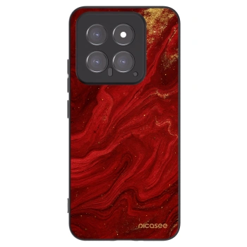 Picasee Xiaomi 14 Hülle - Schwarzes Silikon - Red