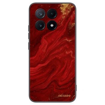 Picasee Xiaomi Poco X6 Pro Hülle - Schwarzes Silikon - Red