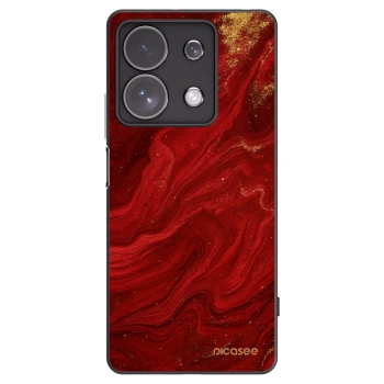 Picasee Xiaomi Redmi Note 13 Pro 4G Hülle - Schwarzes Silikon - Red