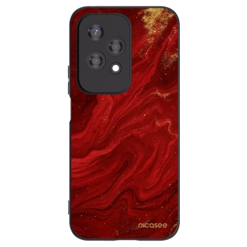 Picasee Honor 200 Lite Hülle - Schwarzes Silikon - Red