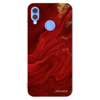 Picasee Honor 10 Lite Hülle - Transparentes Silikon - Red