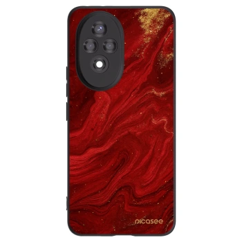 Picasee Honor 200 5G Hülle - Schwarzes Silikon - Red
