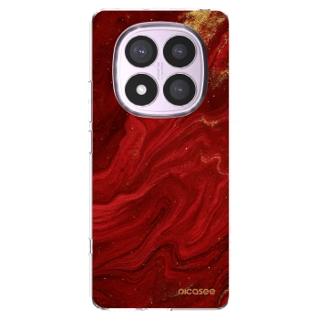 Picasee Xiaomi Redmi Note 14 Pro 5G Hülle - Transparentes Silikon - Red