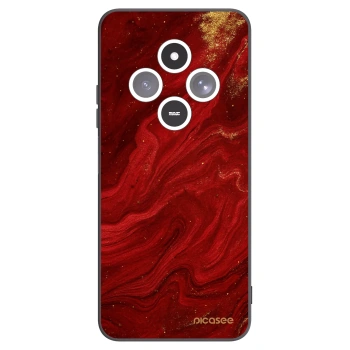 Picasee Xiaomi Redmi 14C Hülle - Schwarzes Silikon - Red